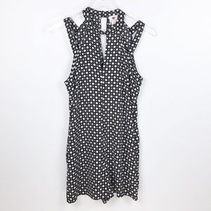 One Clothing Floral Print Cut-Out Romper